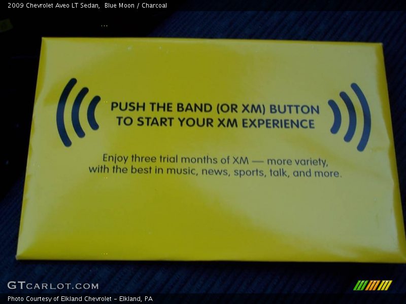 Blue Moon / Charcoal 2009 Chevrolet Aveo LT Sedan