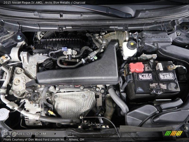 Arctic Blue Metallic / Charcoal 2015 Nissan Rogue SV AWD
