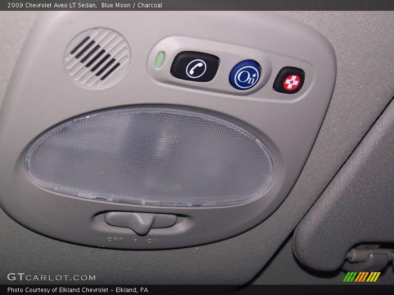 Blue Moon / Charcoal 2009 Chevrolet Aveo LT Sedan