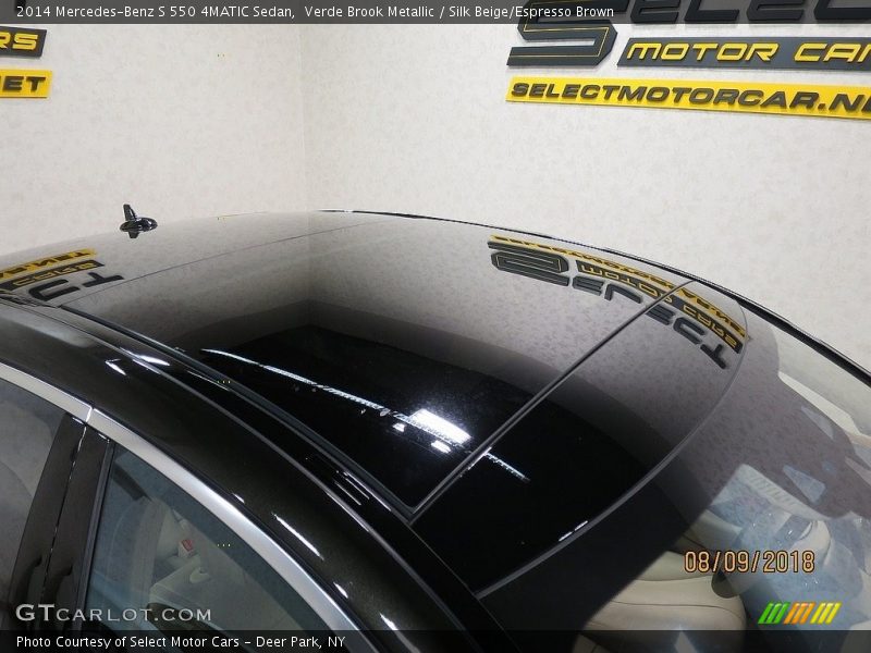 Verde Brook Metallic / Silk Beige/Espresso Brown 2014 Mercedes-Benz S 550 4MATIC Sedan