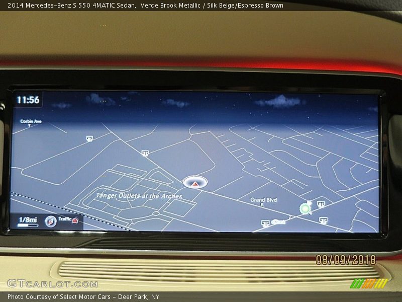 Verde Brook Metallic / Silk Beige/Espresso Brown 2014 Mercedes-Benz S 550 4MATIC Sedan