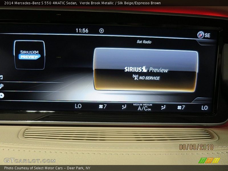 Verde Brook Metallic / Silk Beige/Espresso Brown 2014 Mercedes-Benz S 550 4MATIC Sedan