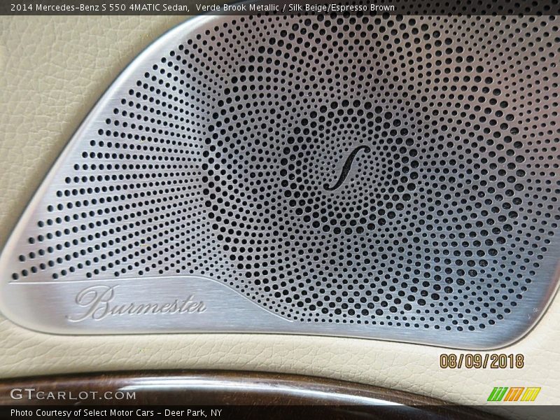 Verde Brook Metallic / Silk Beige/Espresso Brown 2014 Mercedes-Benz S 550 4MATIC Sedan