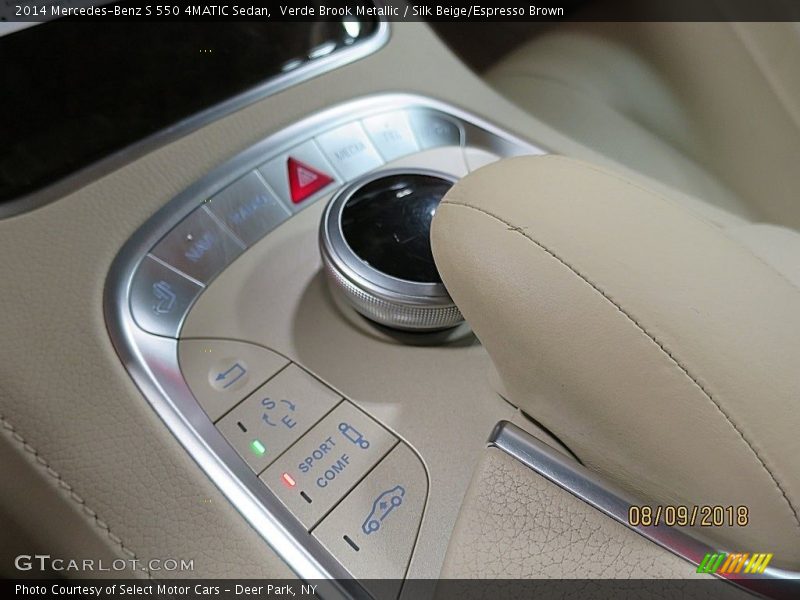Verde Brook Metallic / Silk Beige/Espresso Brown 2014 Mercedes-Benz S 550 4MATIC Sedan