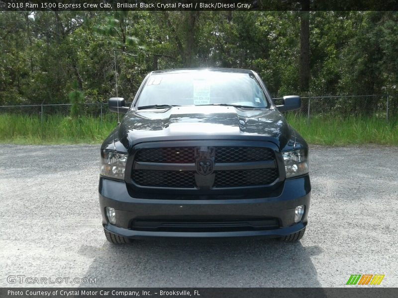 Brilliant Black Crystal Pearl / Black/Diesel Gray 2018 Ram 1500 Express Crew Cab