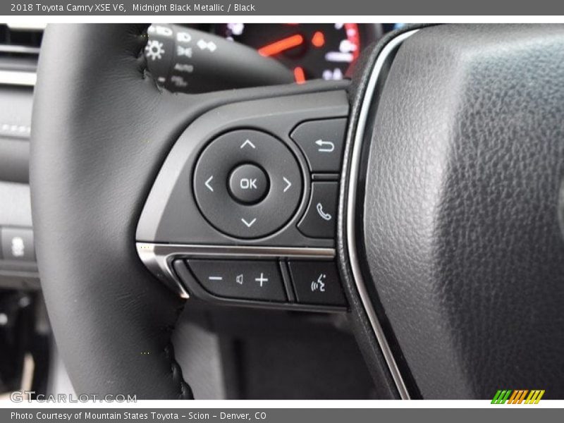 Midnight Black Metallic / Black 2018 Toyota Camry XSE V6