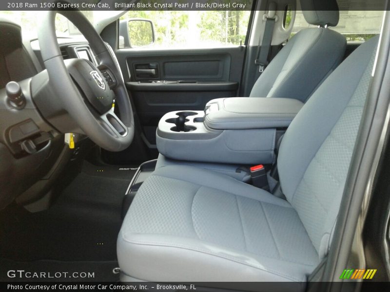 Brilliant Black Crystal Pearl / Black/Diesel Gray 2018 Ram 1500 Express Crew Cab