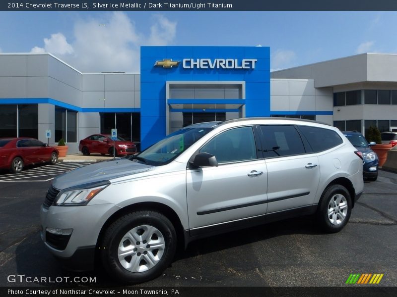 Silver Ice Metallic / Dark Titanium/Light Titanium 2014 Chevrolet Traverse LS