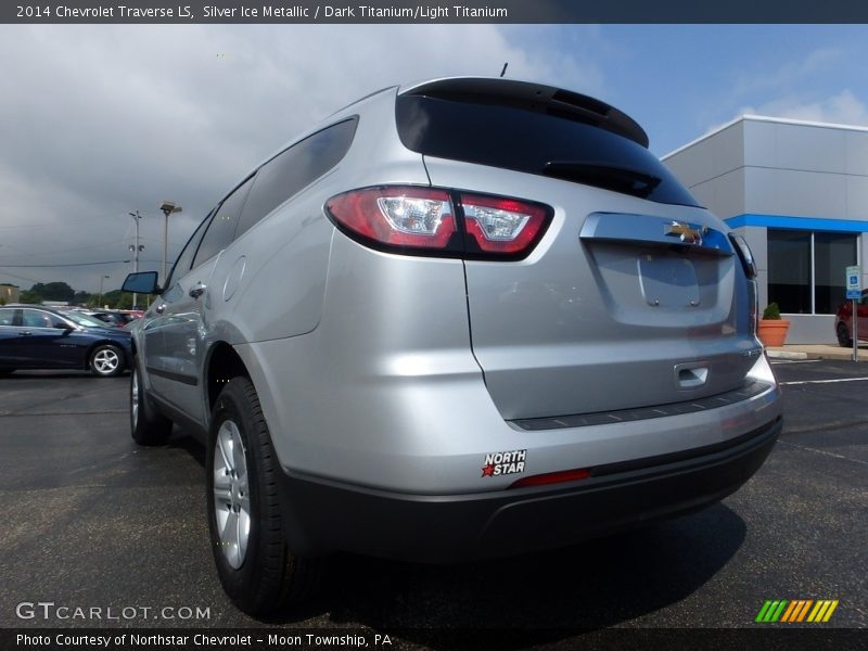 Silver Ice Metallic / Dark Titanium/Light Titanium 2014 Chevrolet Traverse LS