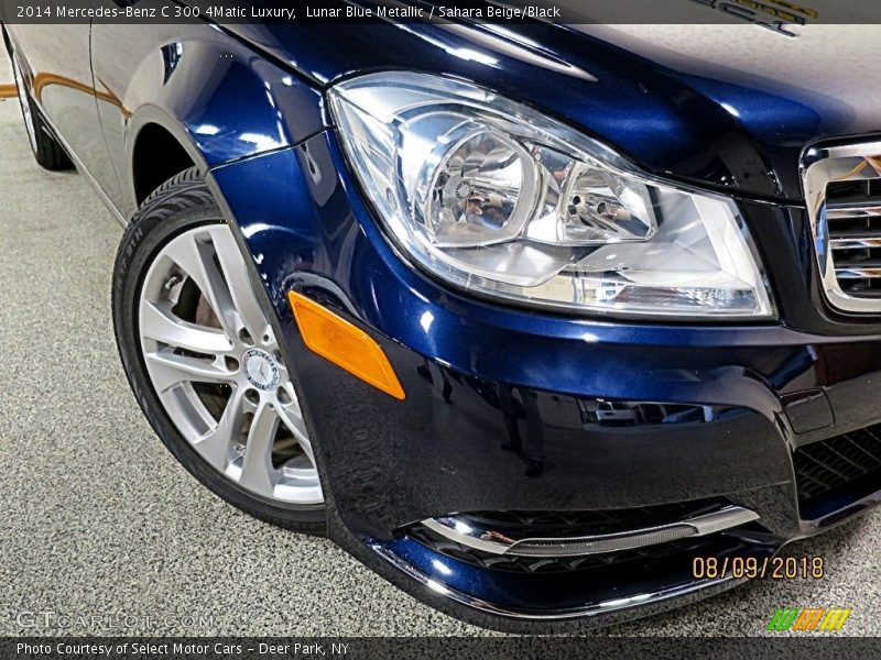 Lunar Blue Metallic / Sahara Beige/Black 2014 Mercedes-Benz C 300 4Matic Luxury