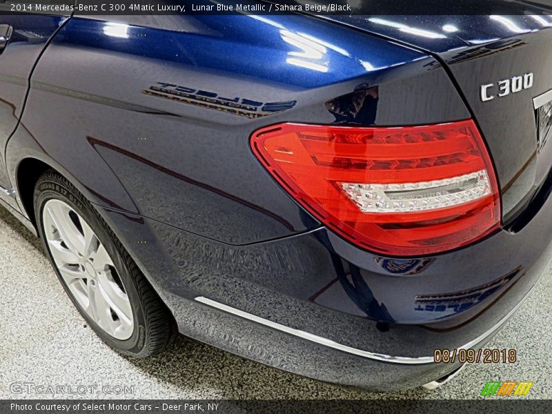 Lunar Blue Metallic / Sahara Beige/Black 2014 Mercedes-Benz C 300 4Matic Luxury