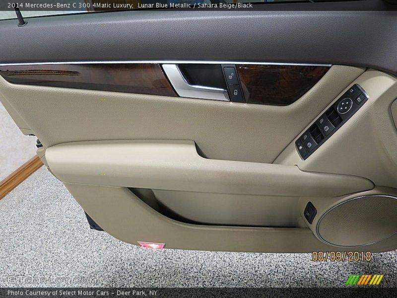 Lunar Blue Metallic / Sahara Beige/Black 2014 Mercedes-Benz C 300 4Matic Luxury