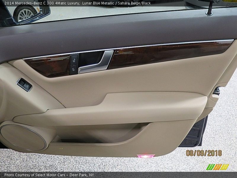 Lunar Blue Metallic / Sahara Beige/Black 2014 Mercedes-Benz C 300 4Matic Luxury