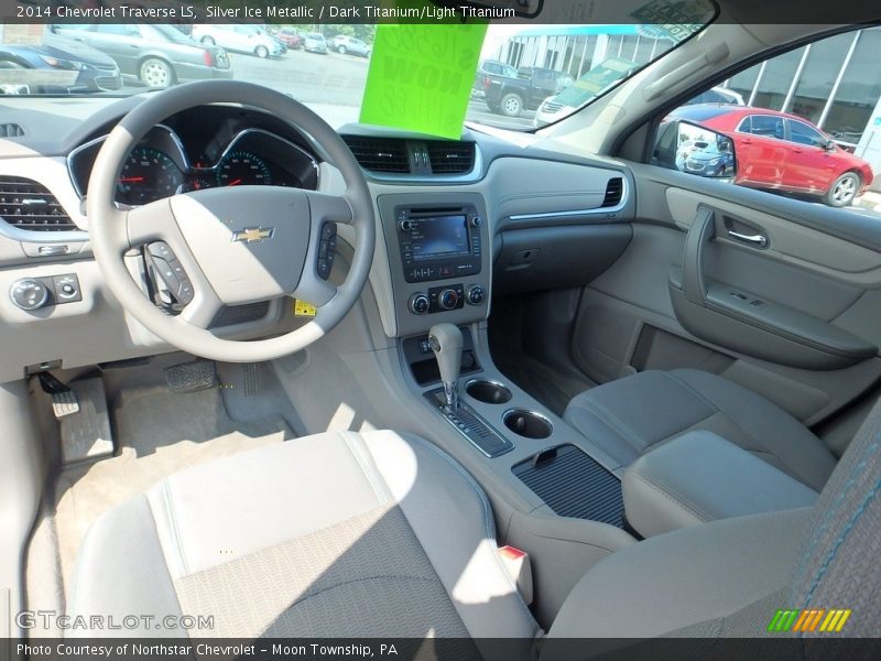 Silver Ice Metallic / Dark Titanium/Light Titanium 2014 Chevrolet Traverse LS
