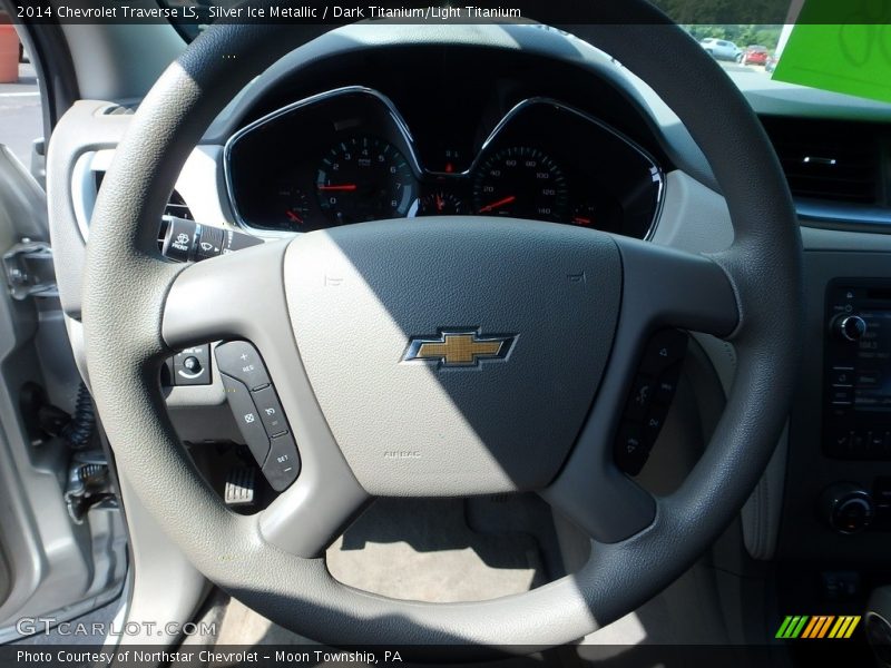 Silver Ice Metallic / Dark Titanium/Light Titanium 2014 Chevrolet Traverse LS