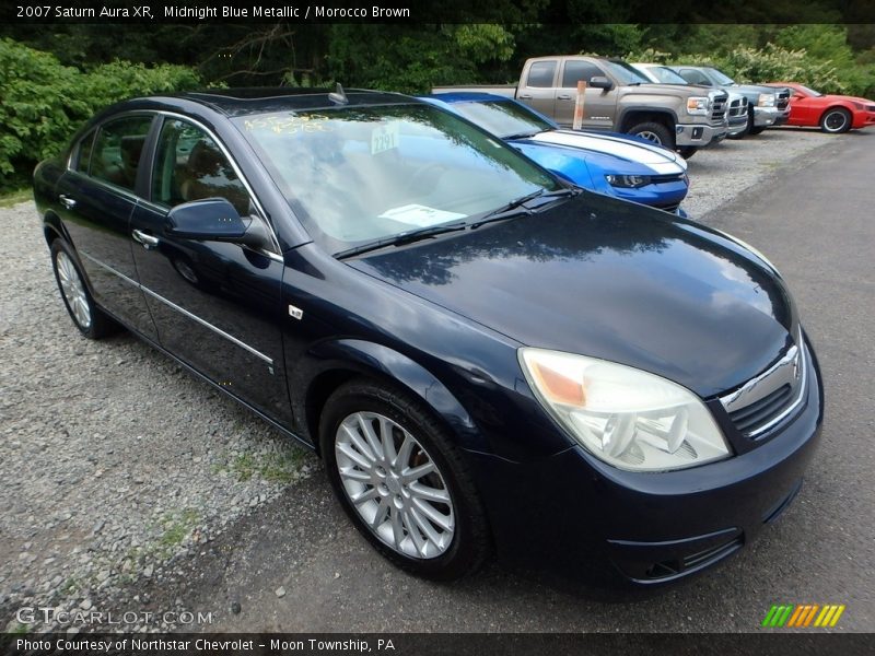 Midnight Blue Metallic / Morocco Brown 2007 Saturn Aura XR