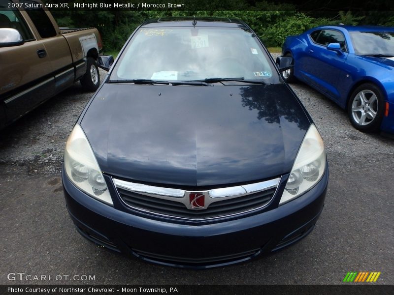 Midnight Blue Metallic / Morocco Brown 2007 Saturn Aura XR