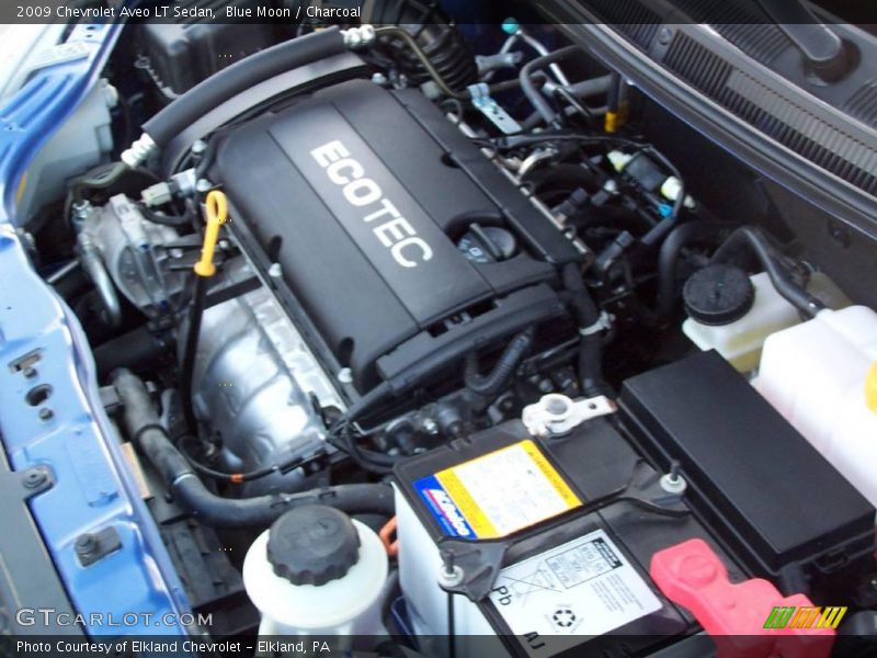 Blue Moon / Charcoal 2009 Chevrolet Aveo LT Sedan