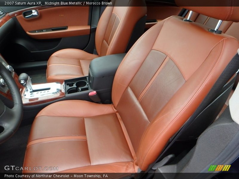 Midnight Blue Metallic / Morocco Brown 2007 Saturn Aura XR