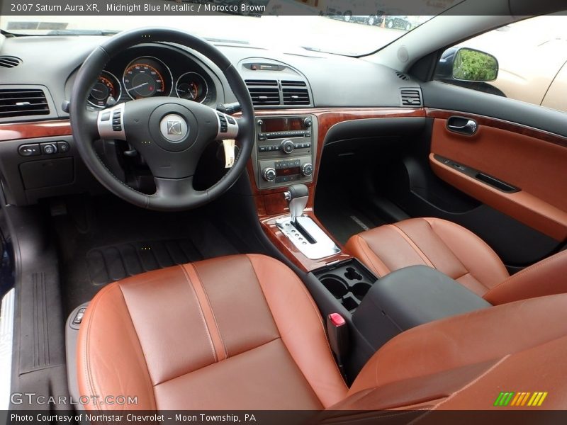 Midnight Blue Metallic / Morocco Brown 2007 Saturn Aura XR