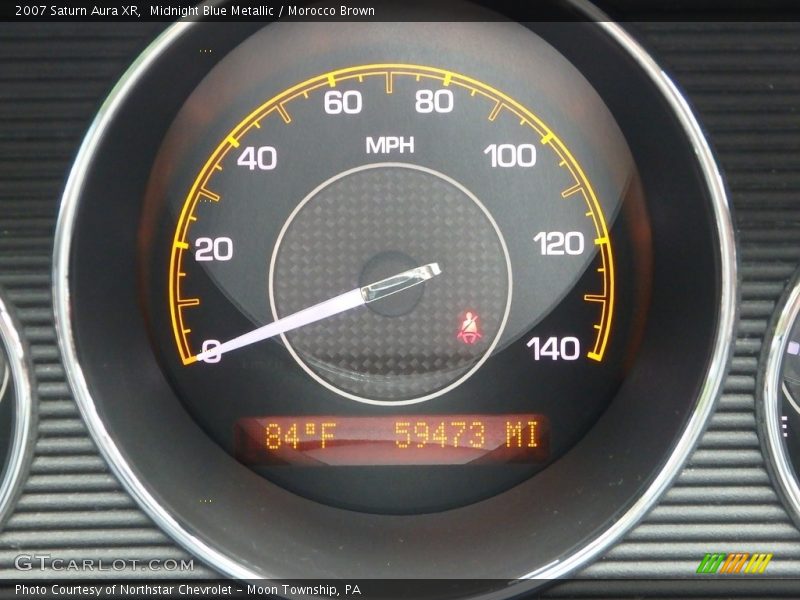 Midnight Blue Metallic / Morocco Brown 2007 Saturn Aura XR