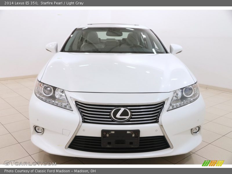 Starfire Pearl / Light Gray 2014 Lexus ES 350