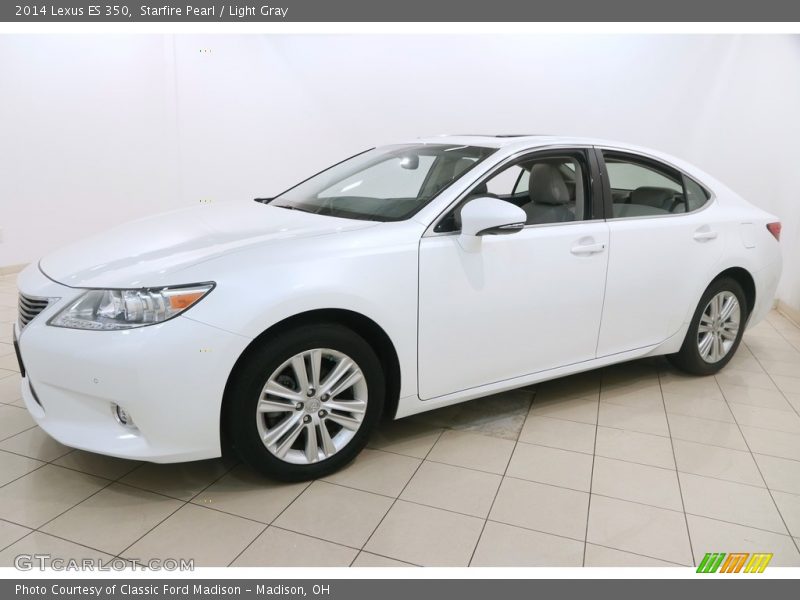 Starfire Pearl / Light Gray 2014 Lexus ES 350