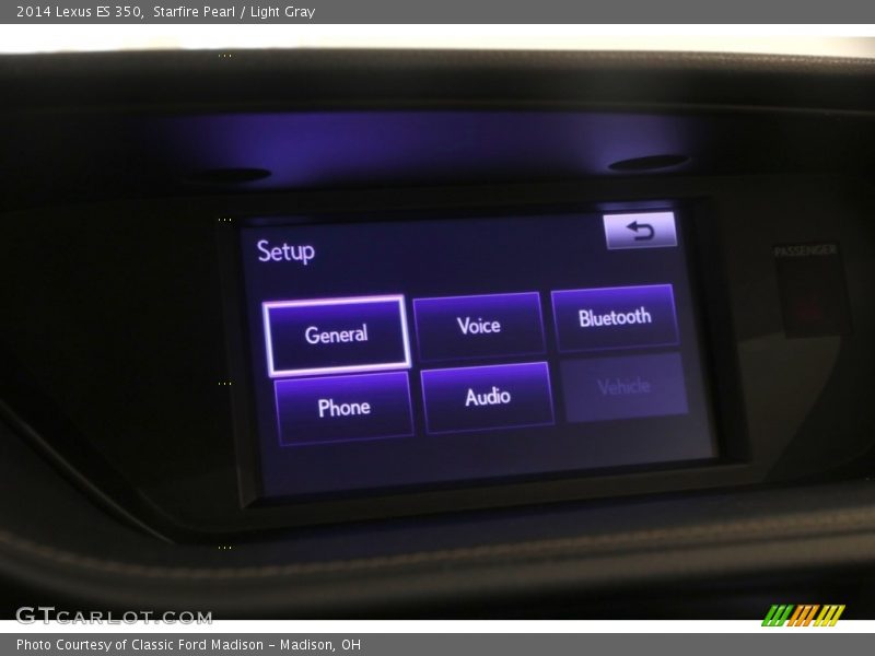 Starfire Pearl / Light Gray 2014 Lexus ES 350