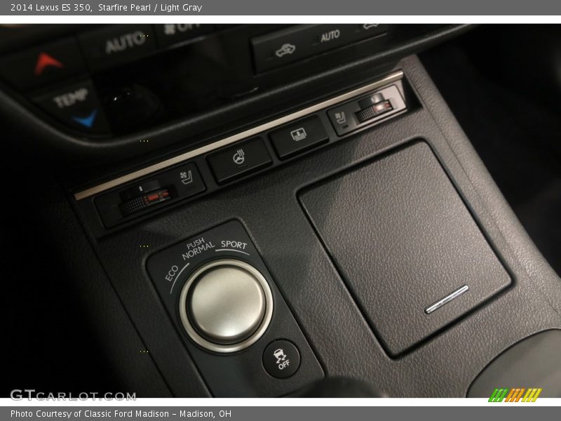 Starfire Pearl / Light Gray 2014 Lexus ES 350