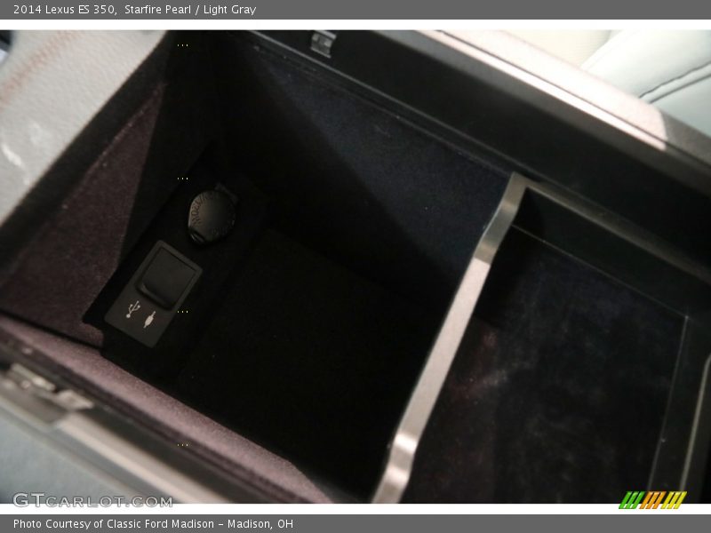 Starfire Pearl / Light Gray 2014 Lexus ES 350