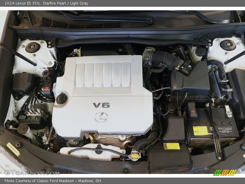 Starfire Pearl / Light Gray 2014 Lexus ES 350