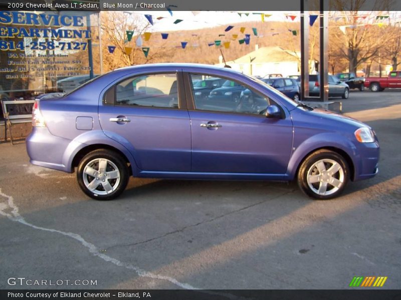 Blue Moon / Charcoal 2009 Chevrolet Aveo LT Sedan