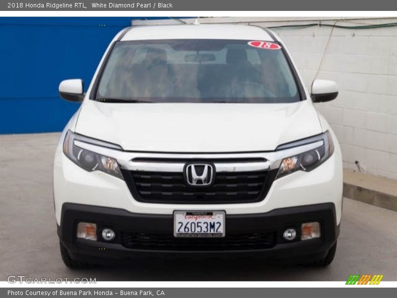 White Diamond Pearl / Black 2018 Honda Ridgeline RTL