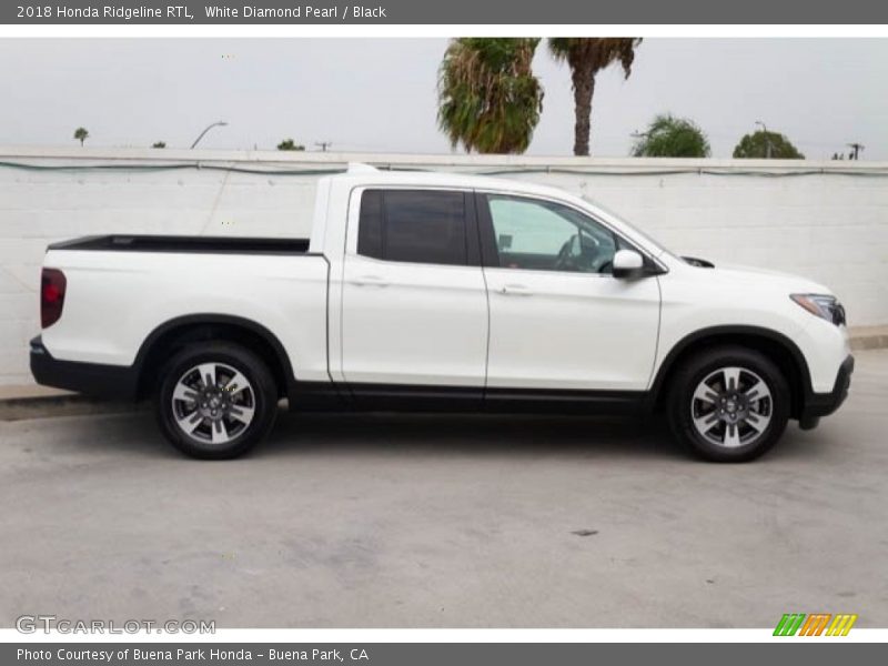 White Diamond Pearl / Black 2018 Honda Ridgeline RTL