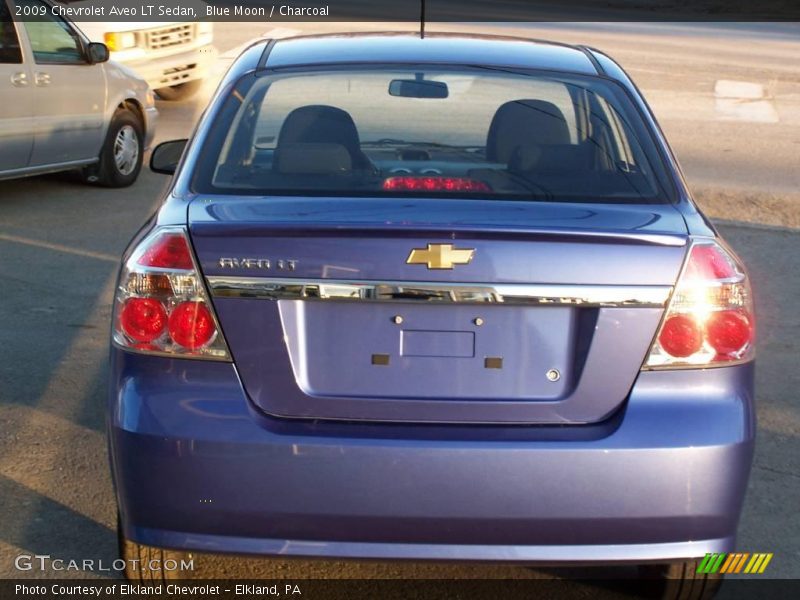 Blue Moon / Charcoal 2009 Chevrolet Aveo LT Sedan