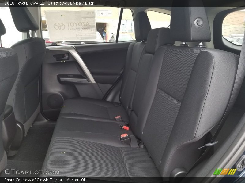 Galactic Aqua Mica / Black 2018 Toyota RAV4 LE