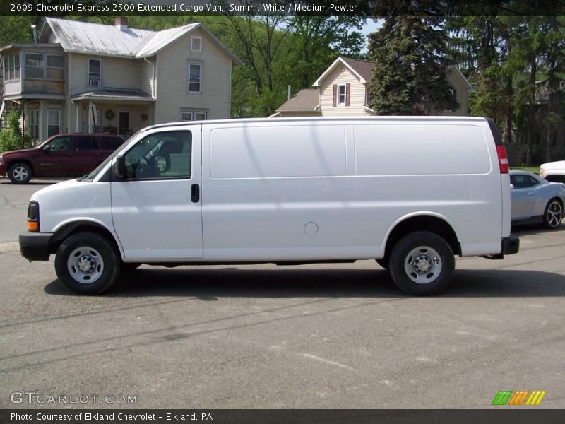 Summit White / Medium Pewter 2009 Chevrolet Express 2500 Extended Cargo Van