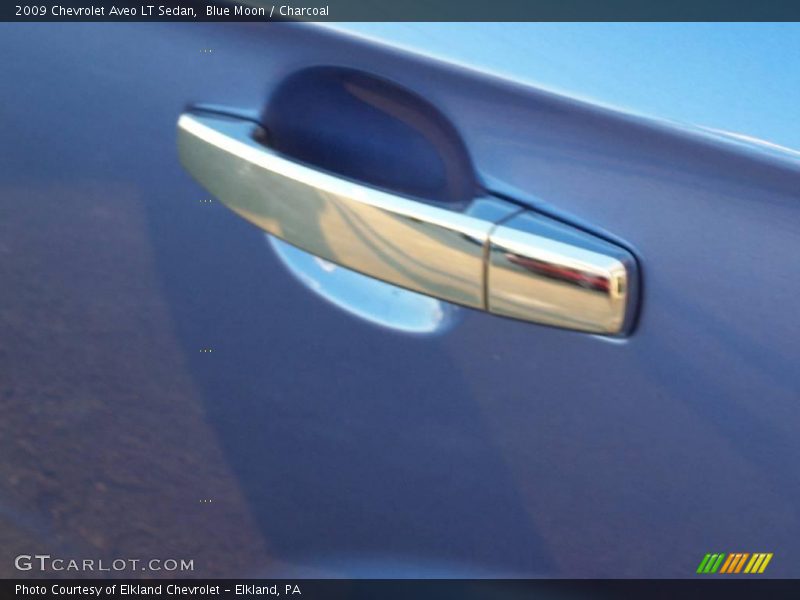 Blue Moon / Charcoal 2009 Chevrolet Aveo LT Sedan