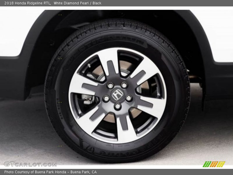 White Diamond Pearl / Black 2018 Honda Ridgeline RTL