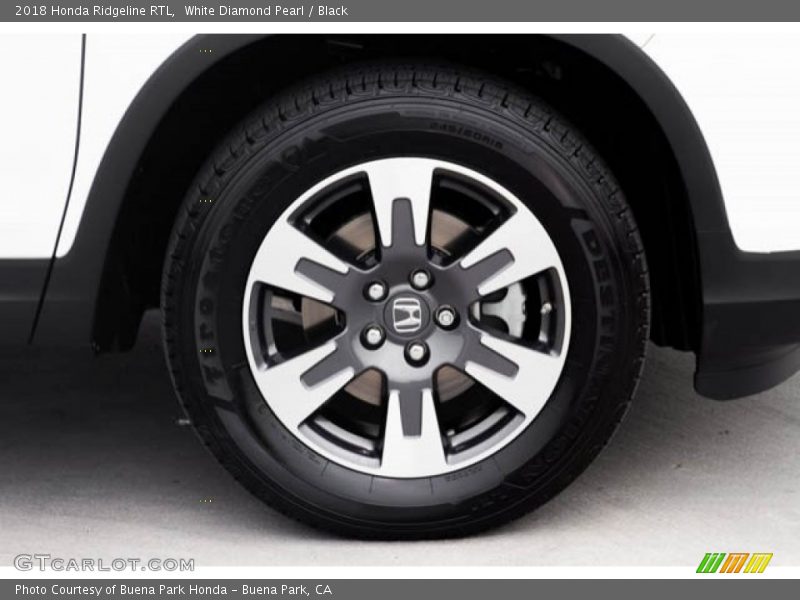 White Diamond Pearl / Black 2018 Honda Ridgeline RTL