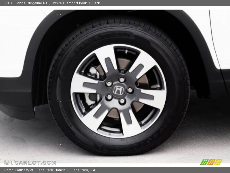 White Diamond Pearl / Black 2018 Honda Ridgeline RTL