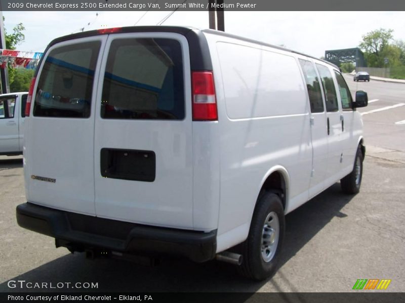 Summit White / Medium Pewter 2009 Chevrolet Express 2500 Extended Cargo Van