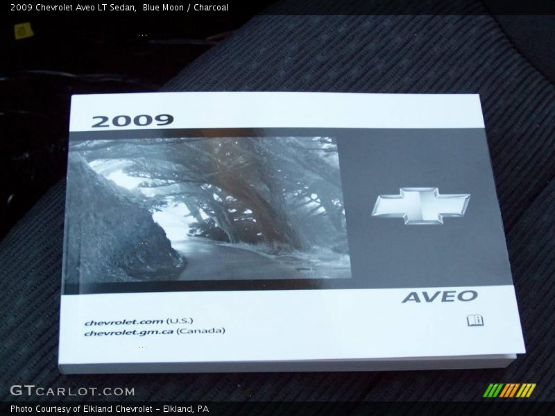 Blue Moon / Charcoal 2009 Chevrolet Aveo LT Sedan
