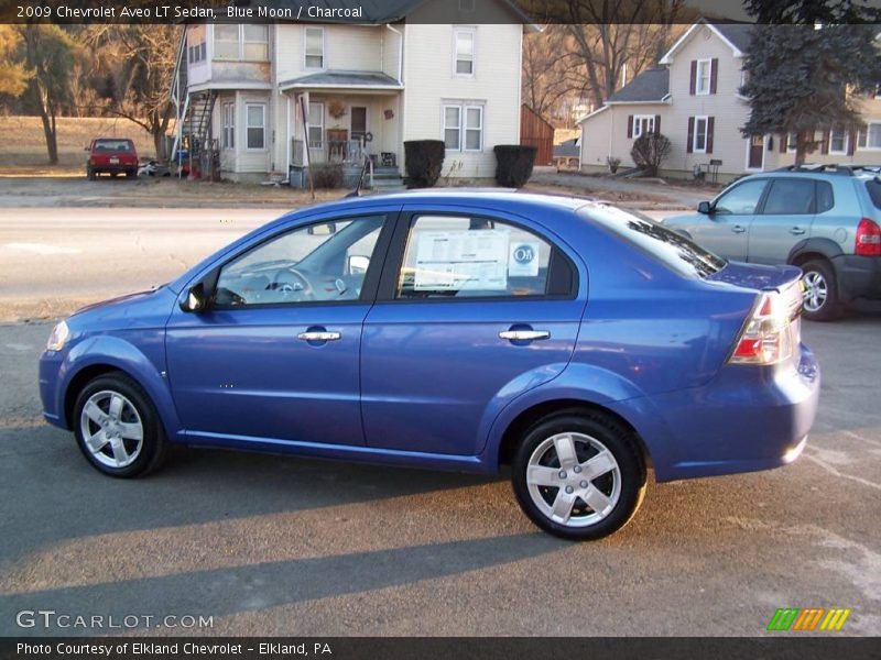 Blue Moon / Charcoal 2009 Chevrolet Aveo LT Sedan