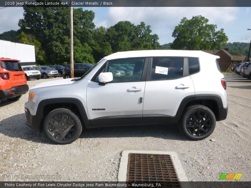 Glacier Metallic / Black 2018 Jeep Renegade Latitude 4x4