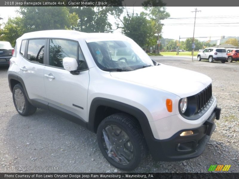 Glacier Metallic / Black 2018 Jeep Renegade Latitude 4x4