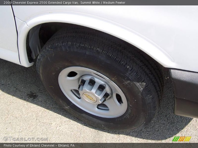 Summit White / Medium Pewter 2009 Chevrolet Express 2500 Extended Cargo Van
