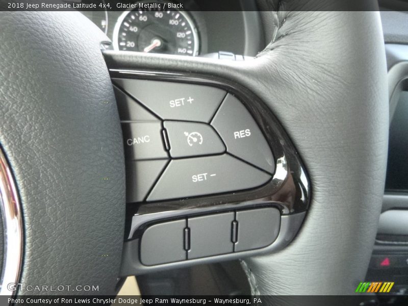 Glacier Metallic / Black 2018 Jeep Renegade Latitude 4x4