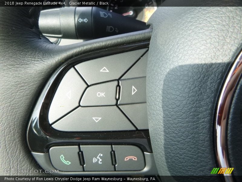 Glacier Metallic / Black 2018 Jeep Renegade Latitude 4x4