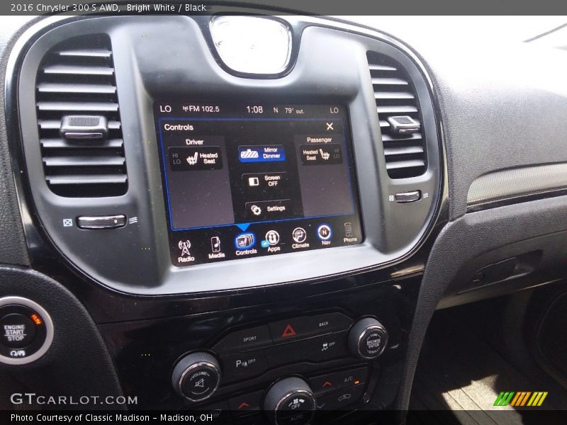 Bright White / Black 2016 Chrysler 300 S AWD